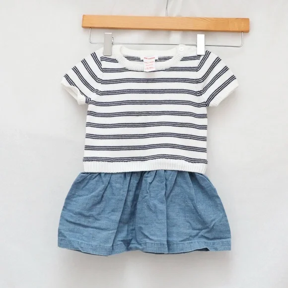 Set of 2 Baby Gap tops 1 Joe Fresh dress baby girl infant 12-18 toddler striped - Picture 10 of 13